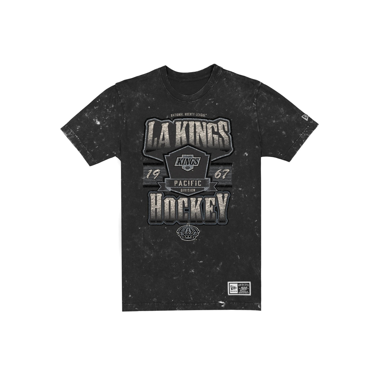 Los Angeles Kings Throwback Washed Graphic Black T-Shirt