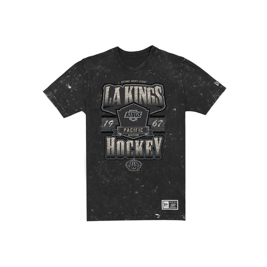 Los Angeles Kings Throwback Washed Graphic Black T-Shirt