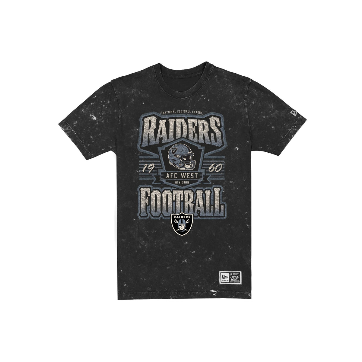 Las Vegas Raiders Throwback Washed Graphic Black T-Shirt