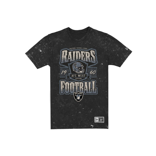 Las Vegas Raiders Throwback Washed Graphic Black T-Shirt