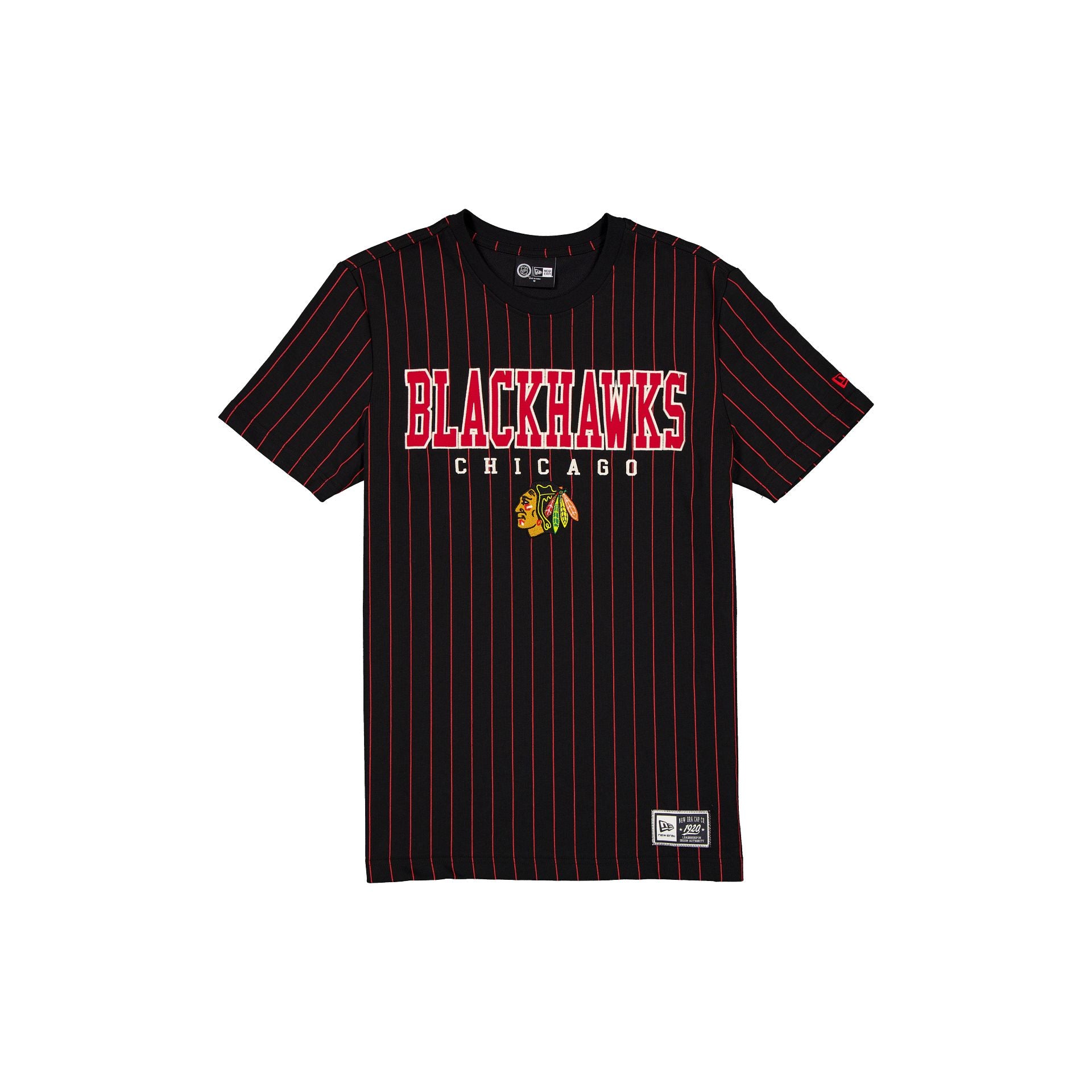 Chicago Blackhawks Throwback Pinstripe Varsity T-Shirt