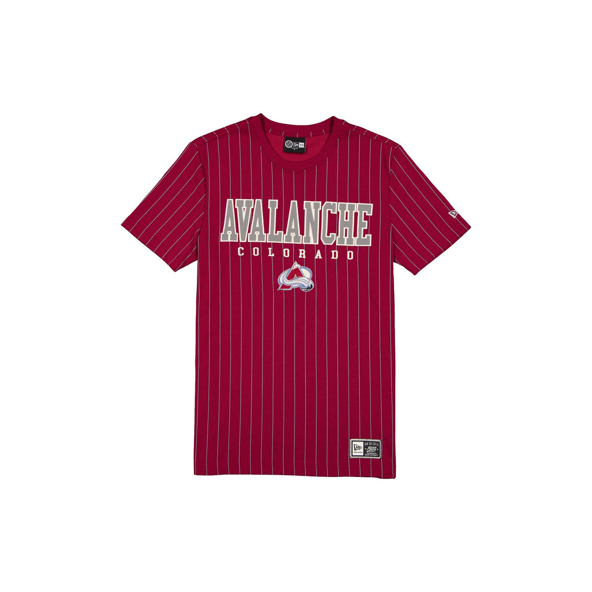 Colorado Avalanche Throwback Pinstripe Varsity T-Shirt