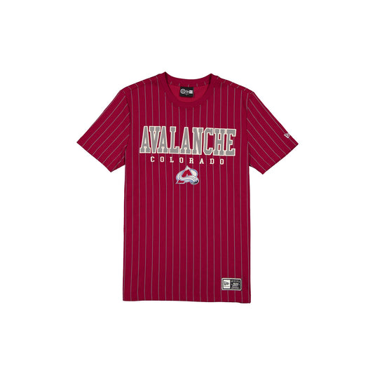 Colorado Avalanche Throwback Pinstripe Varsity T-Shirt