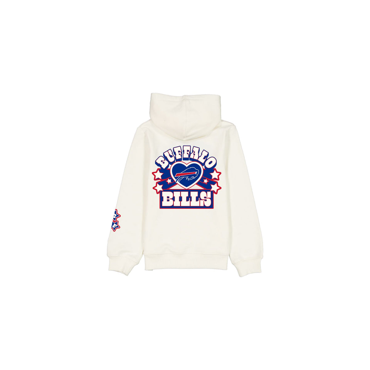 Buffalo Bills Girls Chrome White Full-Zip Hoodie