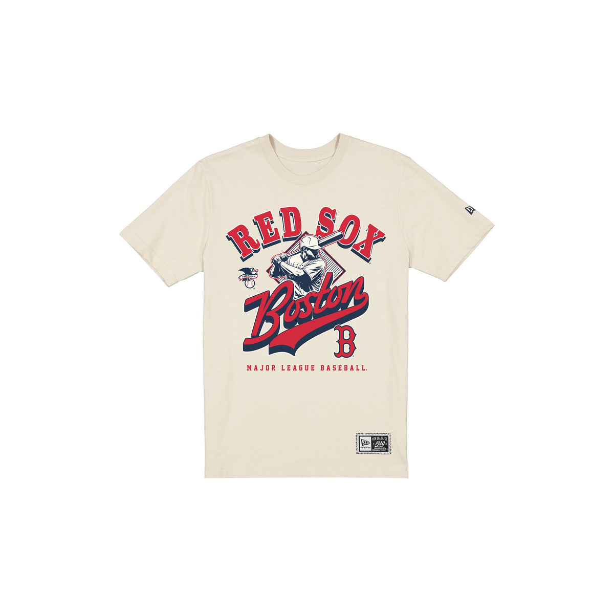 Boston Red Sox Throwback Batter Chrome White T-Shirt