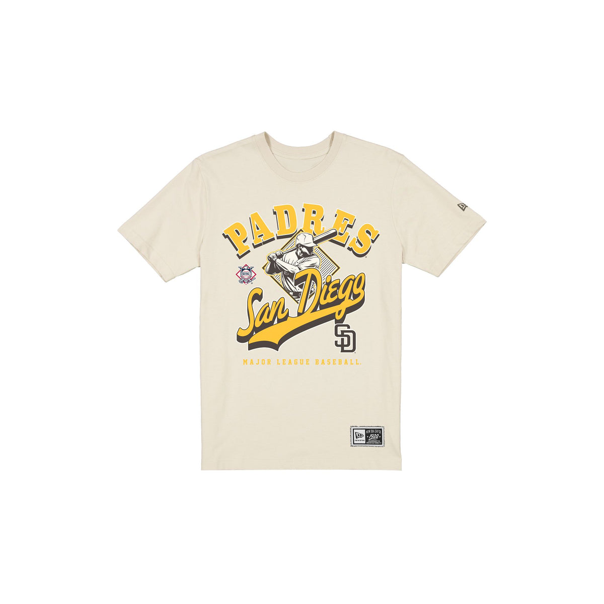 San Diego Padres Throwback Batter Chrome White T-Shirt