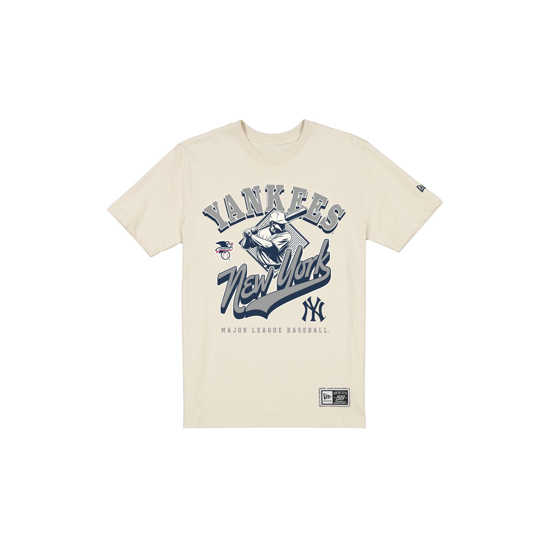 New York Yankees Throwback Batter Chrome White T-Shirt