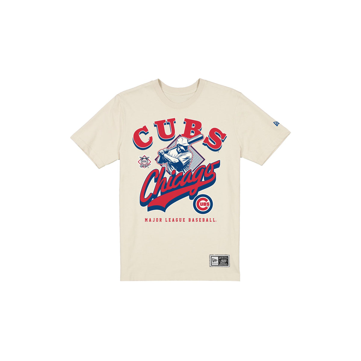 Chicago Cubs Throwback Batter Chrome White T-Shirt