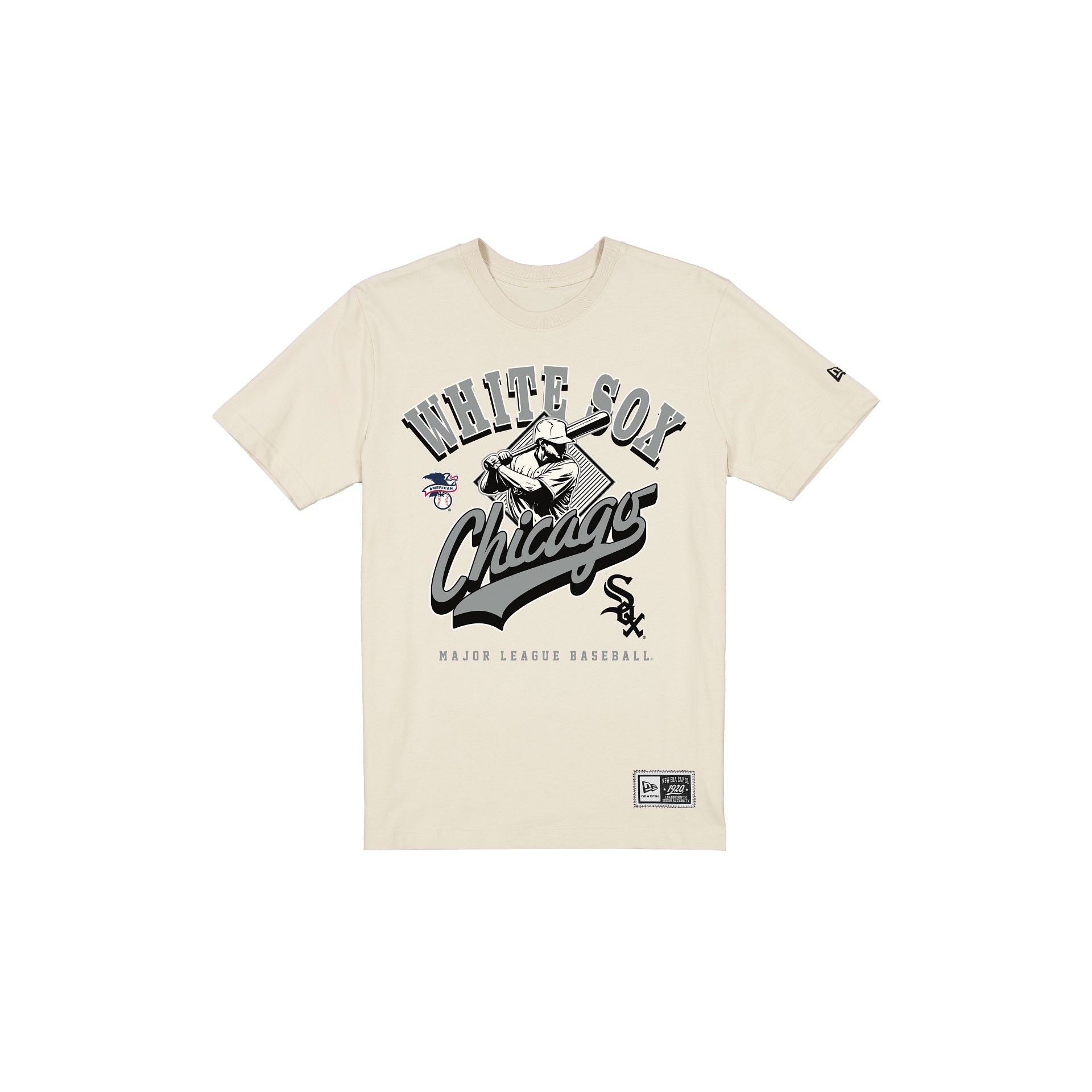 Chicago White Sox Throwback Batter Chrome White T-Shirt