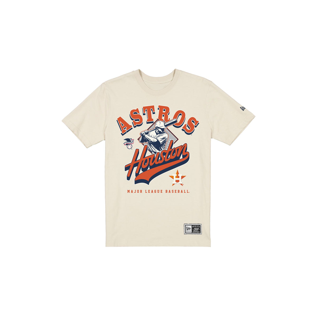 Houston Astros Throwback Batter Chrome White T-Shirt