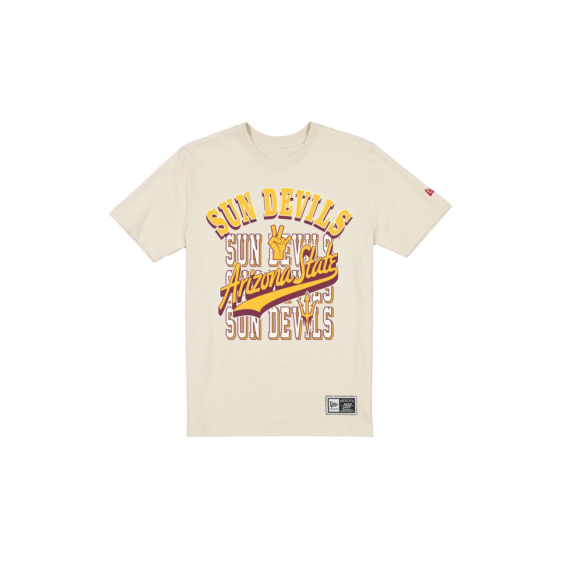 Arizona State Sun Devils Throwback Script Chrome White T-Shirt