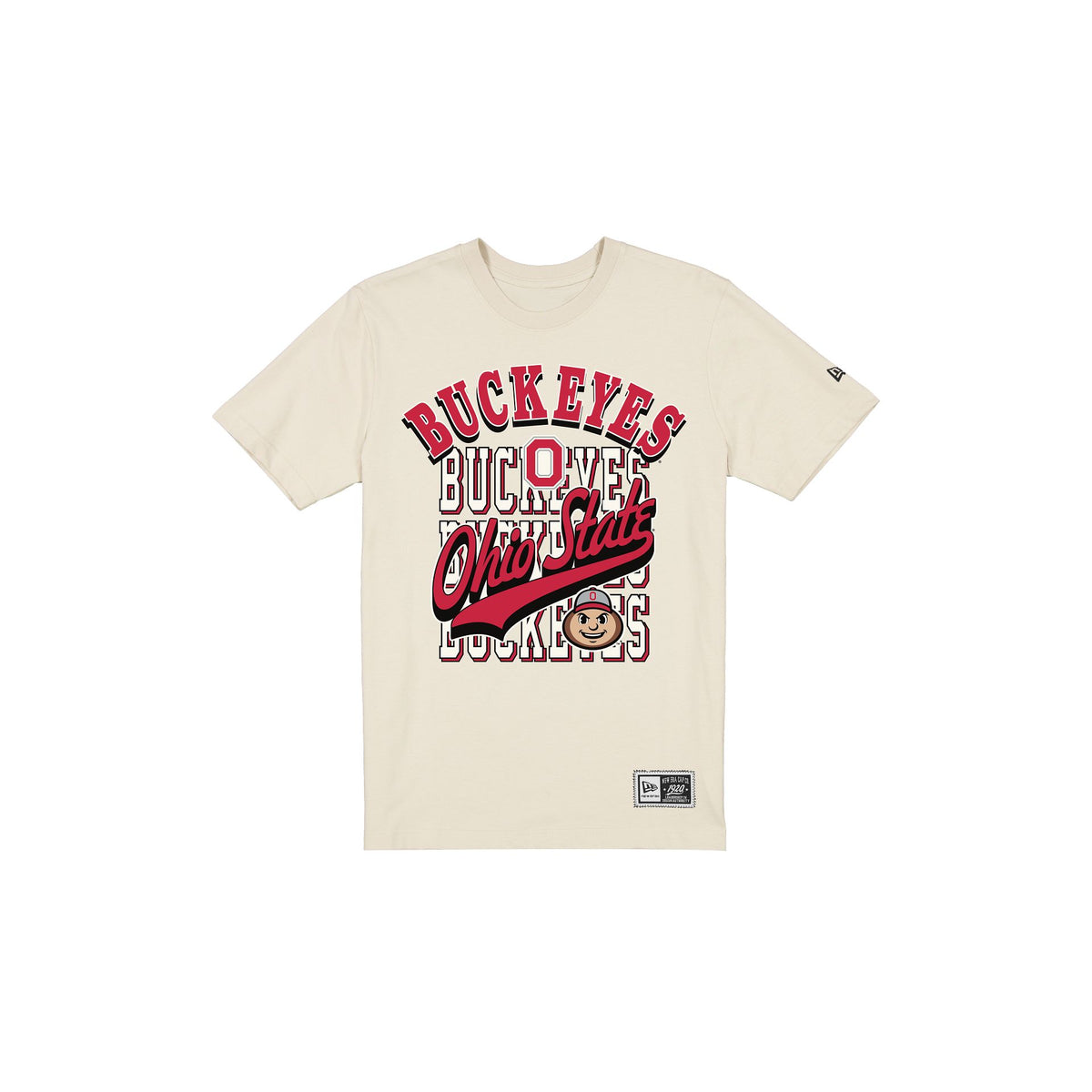 Ohio State Buckeyes Throwback Script Chrome White T-Shirt