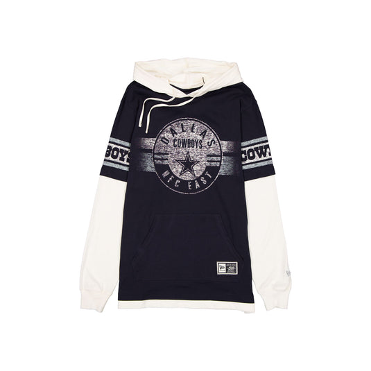 Dallas Cowboys Throwback Chrome Twofer Hoodie