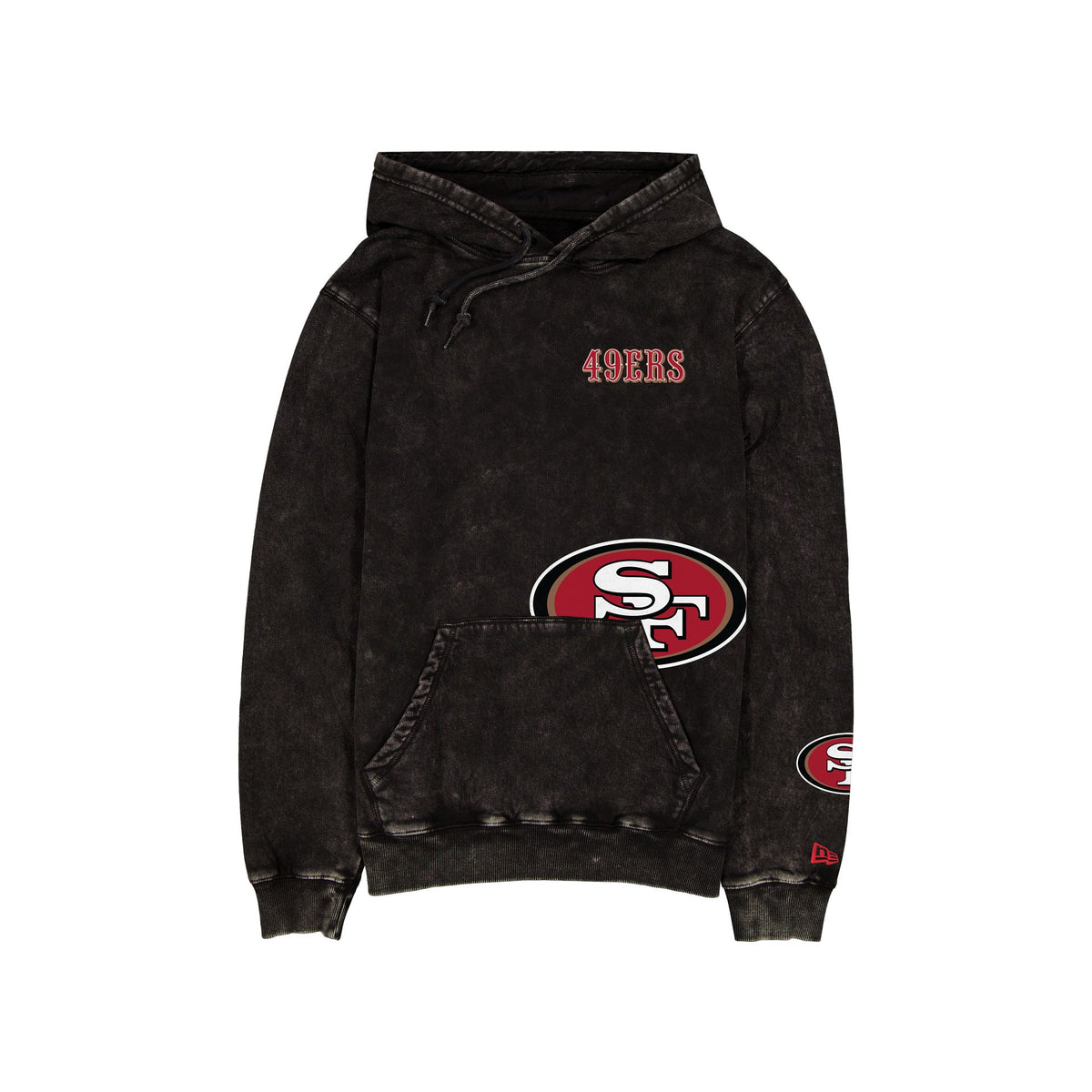 San Francisco 49ers Logo Washed Black Hoodie