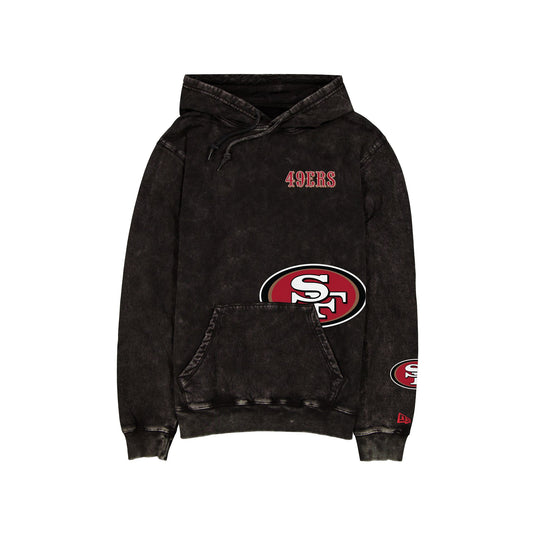 San Francisco 49ers Logo Washed Black Hoodie