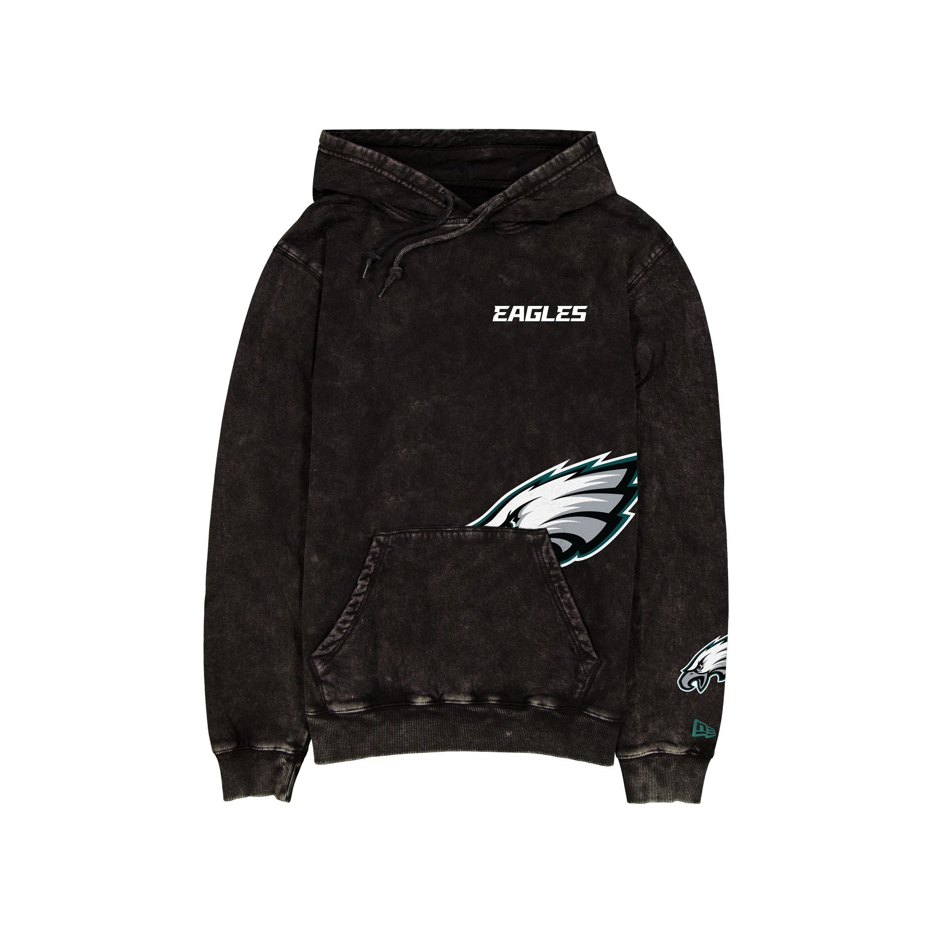 Philadelphia Eagles Logo Washed Black Hoodie