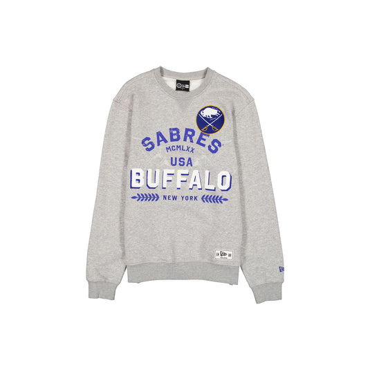 Buffalo Sabres Laurel Heather Gray Crewneck