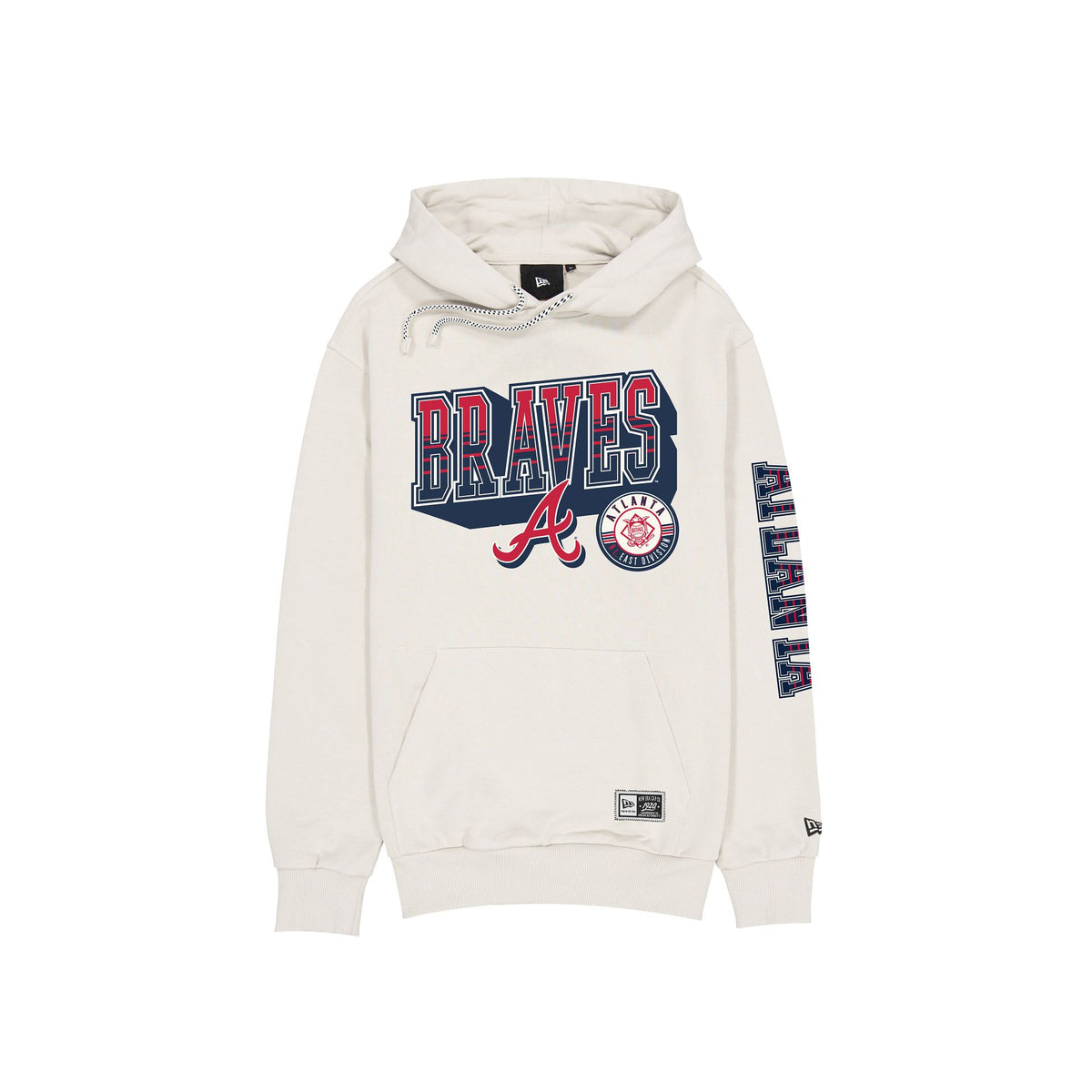 Atlanta Braves Throwback Chrome White Hoodie