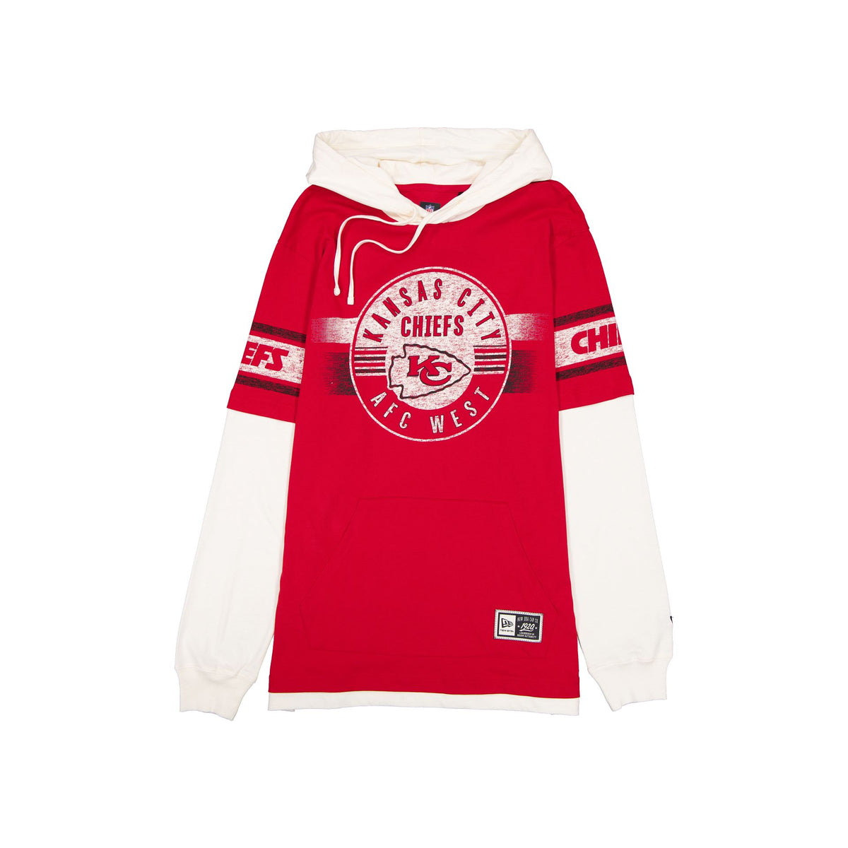 Kansas City Chiefs Throwback Chrome Twofer Hoodie