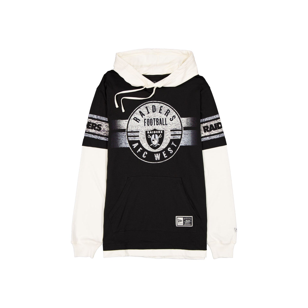 Las Vegas Raiders Throwback Chrome Twofer Hoodie