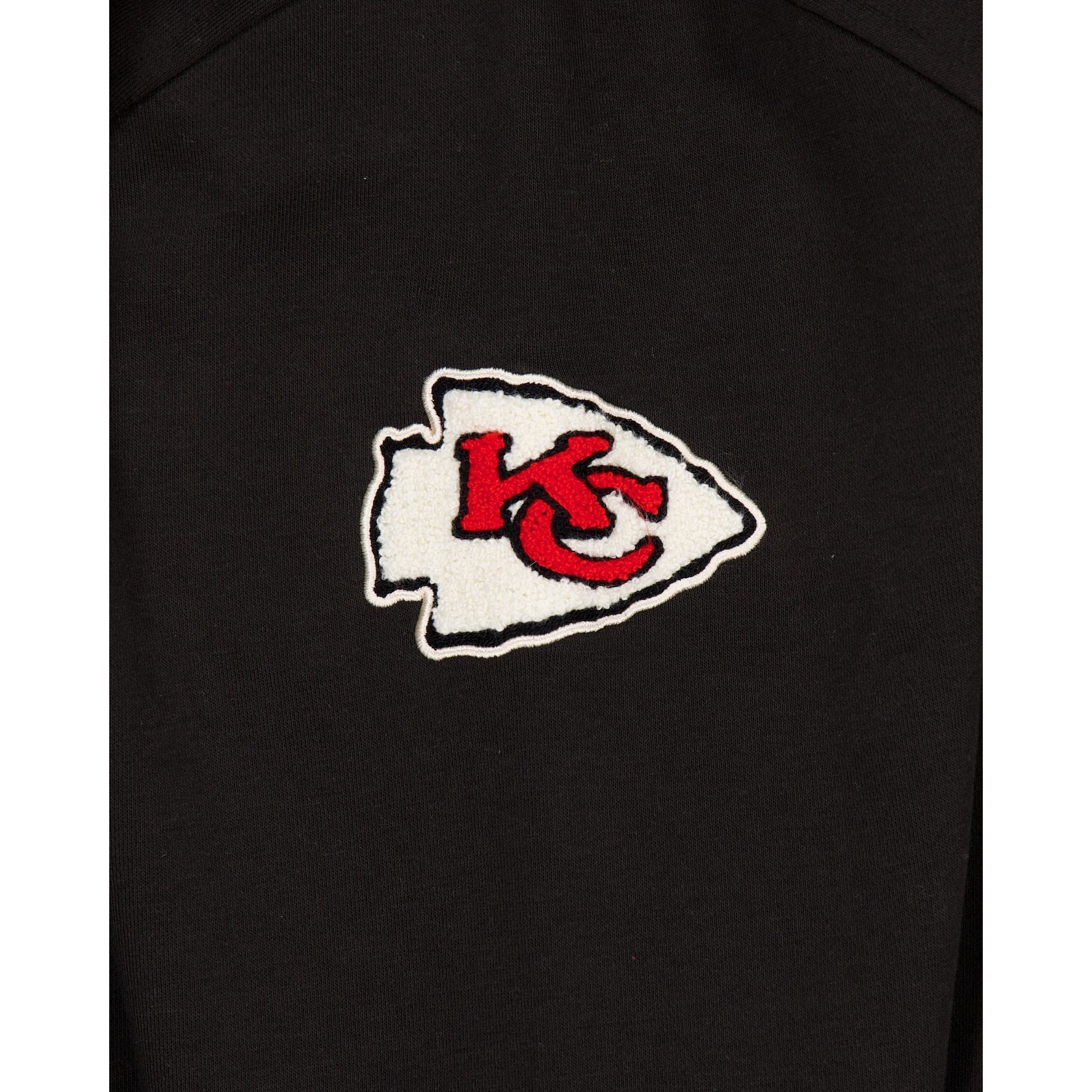 Kansas City Chiefs Throwback Boucle Black Crewneck