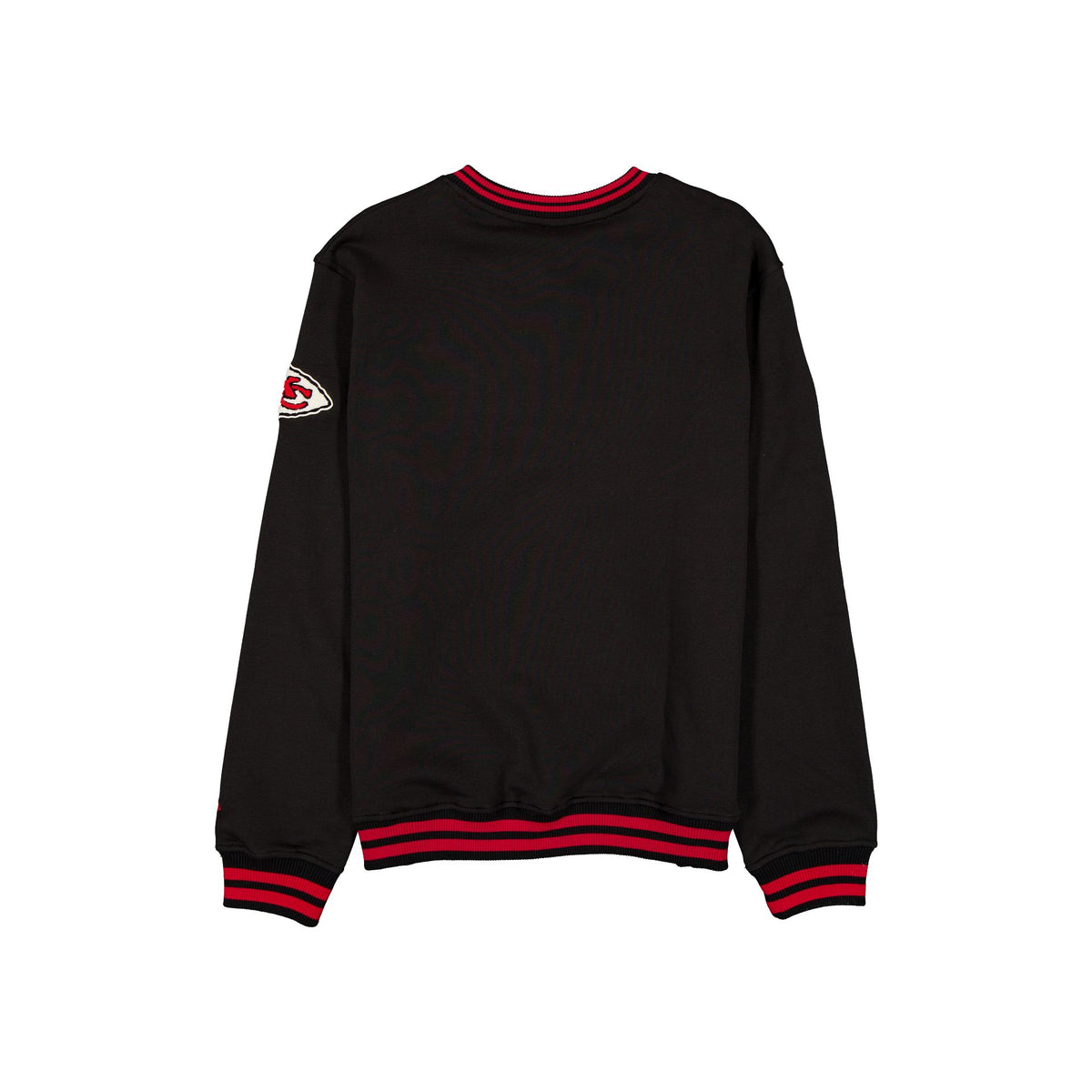 Kansas City Chiefs Throwback Boucle Black Crewneck