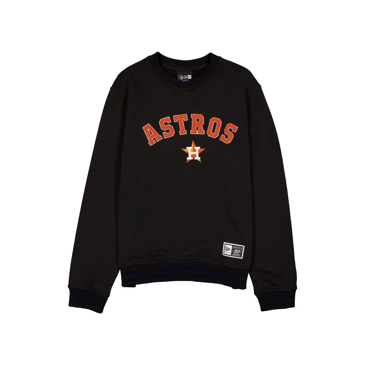 Houston Astros Throwback Boucle Black Crewneck