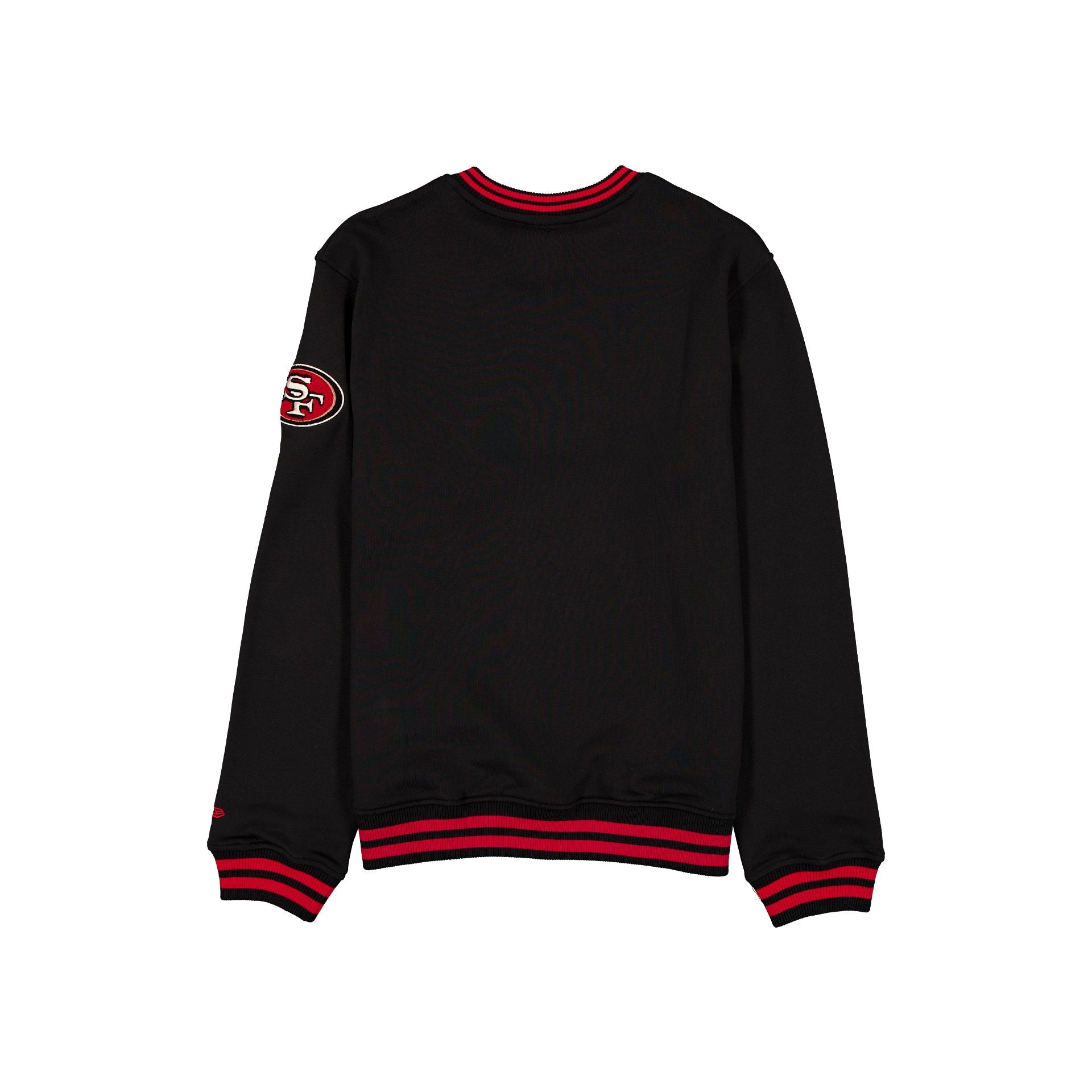 San Francisco 49ers Throwback Boucle Black Crewneck