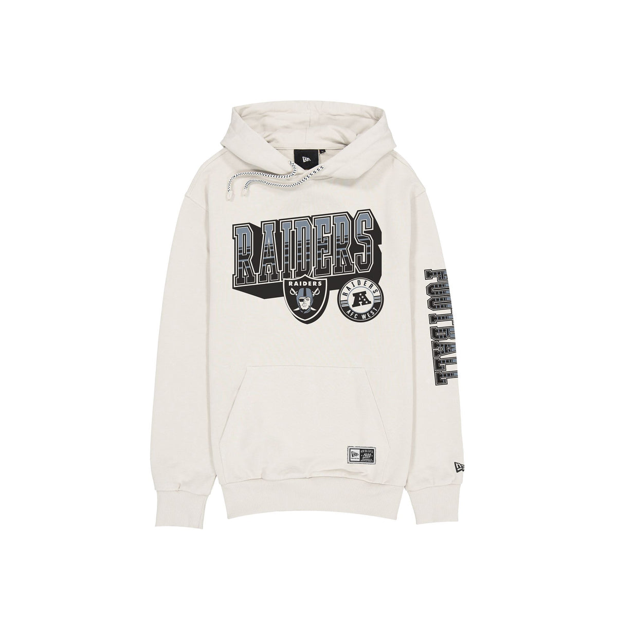 Las Vegas Raiders Throwback Chrome White Hoodie