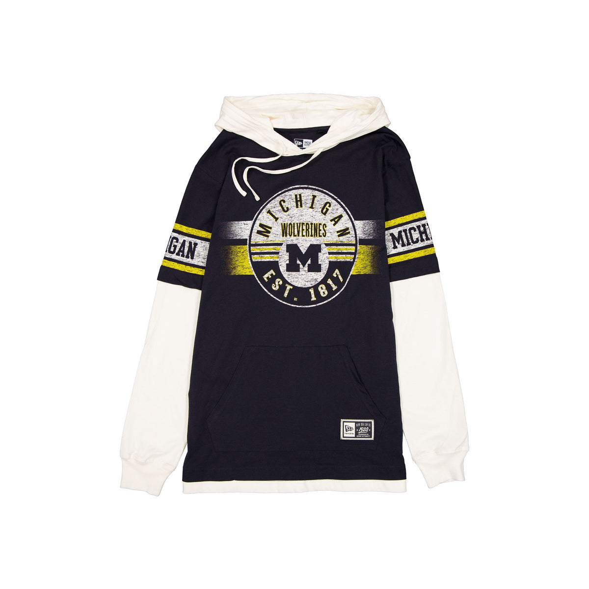 Michigan Wolverines Throwback Chrome Twofer Hoodie