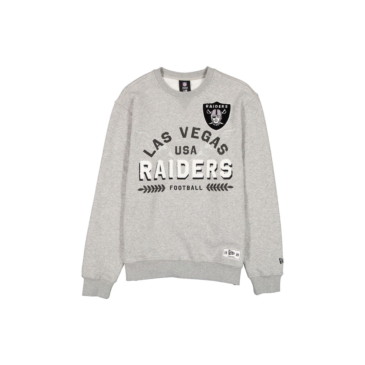 Las Vegas Raiders Laurel Heather Gray Crewneck