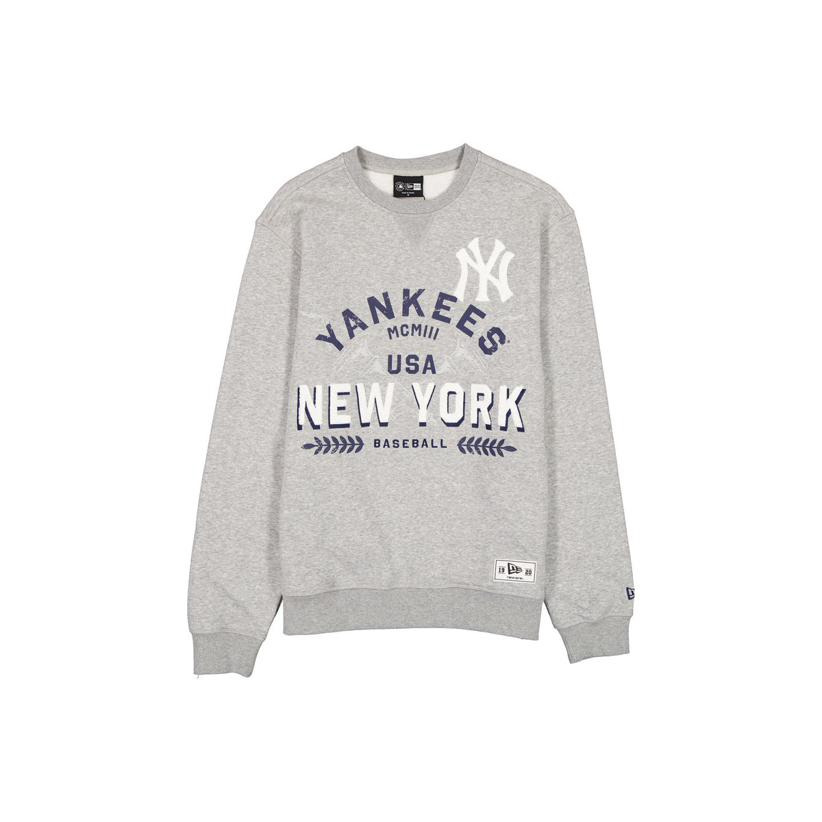 New York Yankees Laurel Heather Gray Crewneck