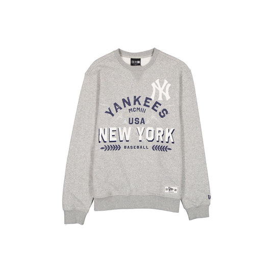 New York Yankees Laurel Heather Gray Crewneck