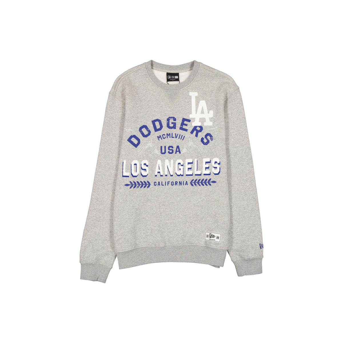 Los Angeles Dodgers Laurel Heather Gray Crewneck