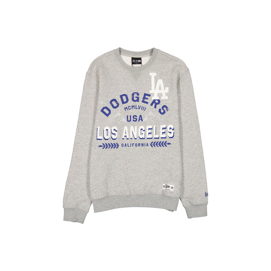 Los Angeles Dodgers Laurel Heather Gray Crewneck