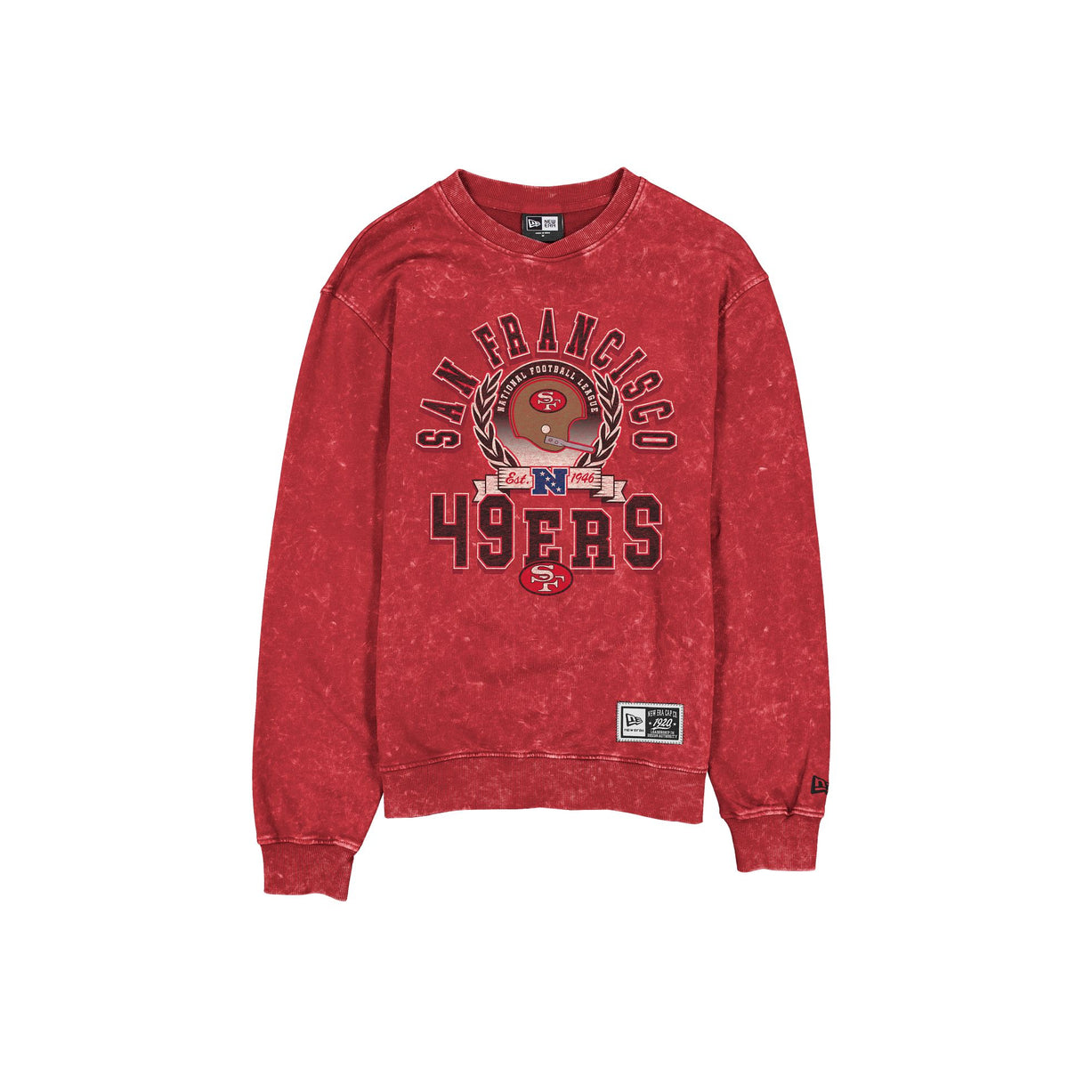San Francisco 49ers Throwback Laurel Crewneck
