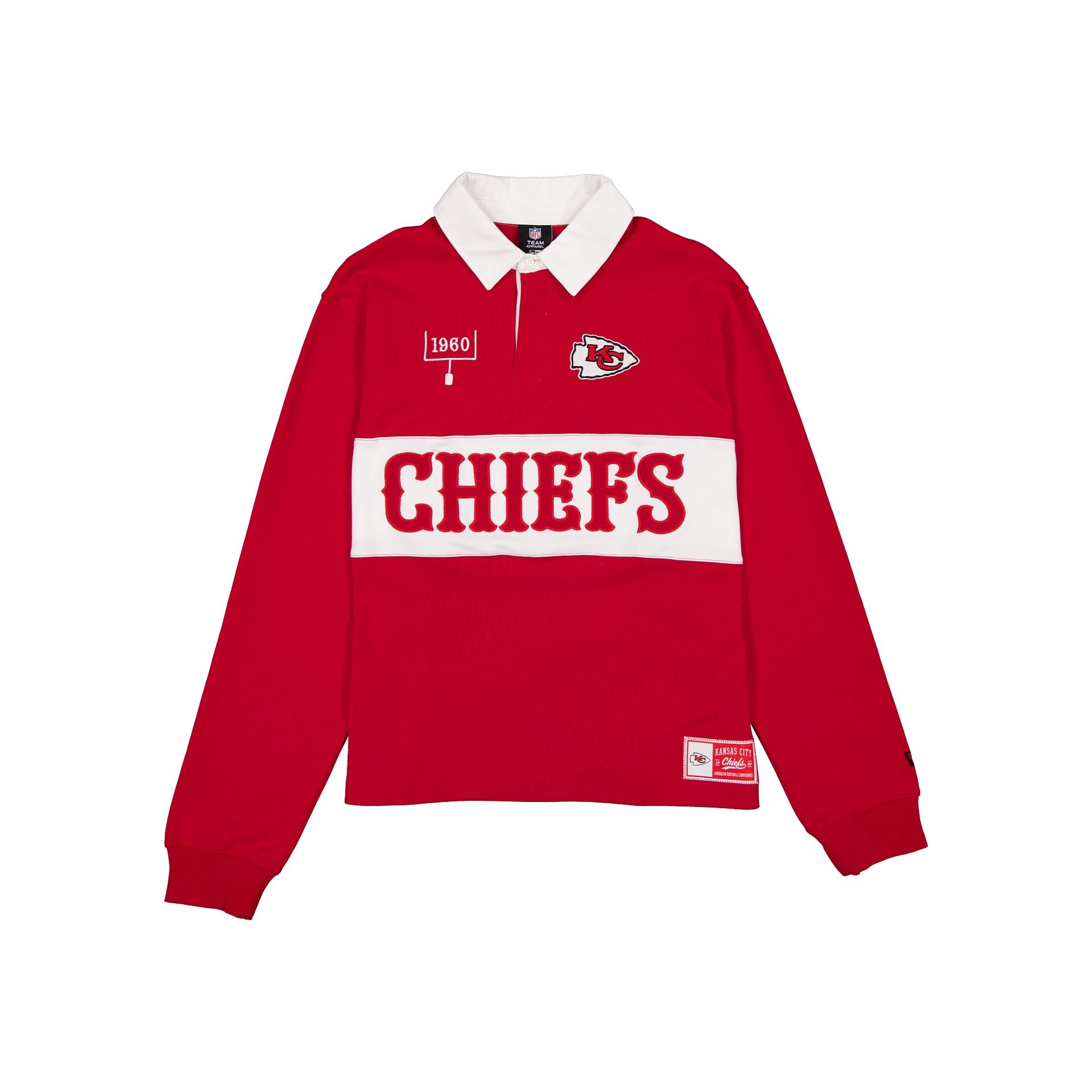 Kansas City Chiefs Long-Sleeve Rugby T-Shirt – New Era Cap