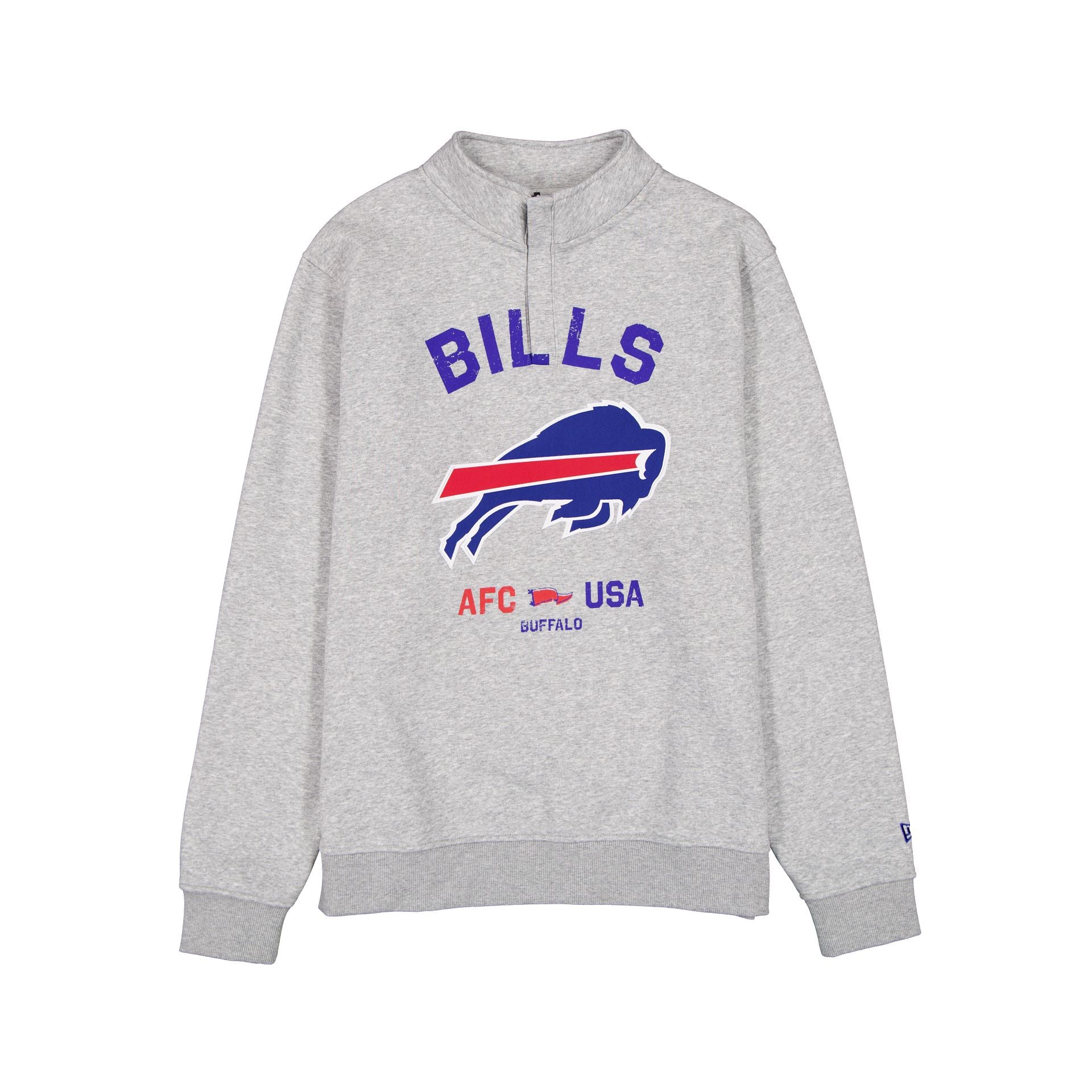 Buffalo Bills Heather Gray Quarter Zip