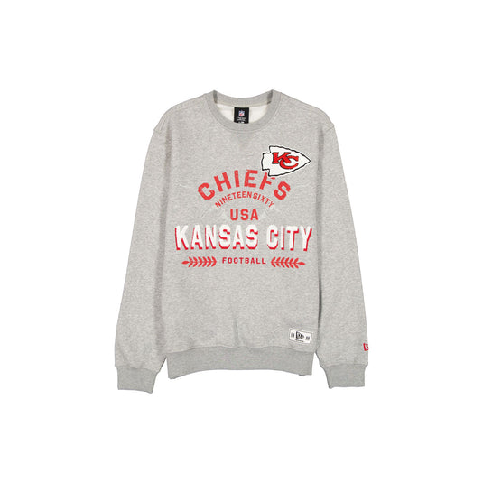 Kansas City Chiefs Laurel Heather Gray Crewneck