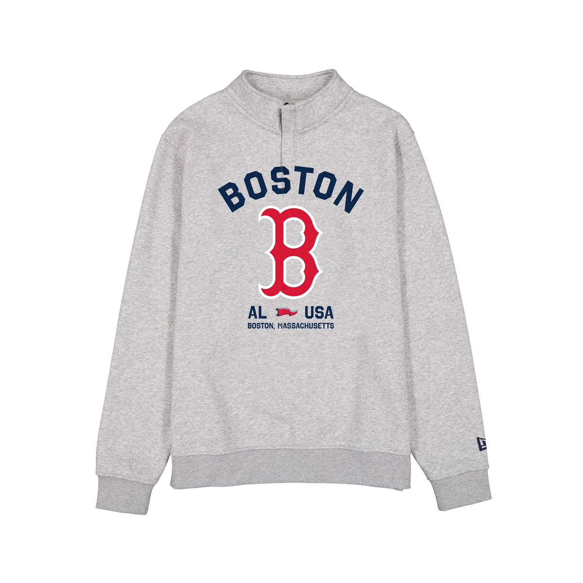 Boston Red Sox Heather Gray Quarter Zip