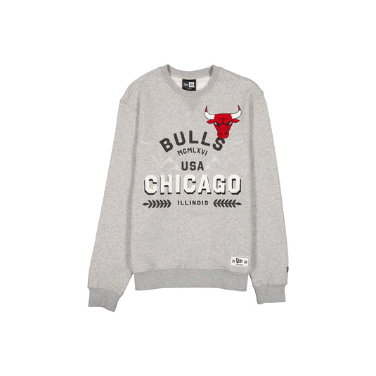 Chicago Bulls Laurel Heather Gray Crewneck
