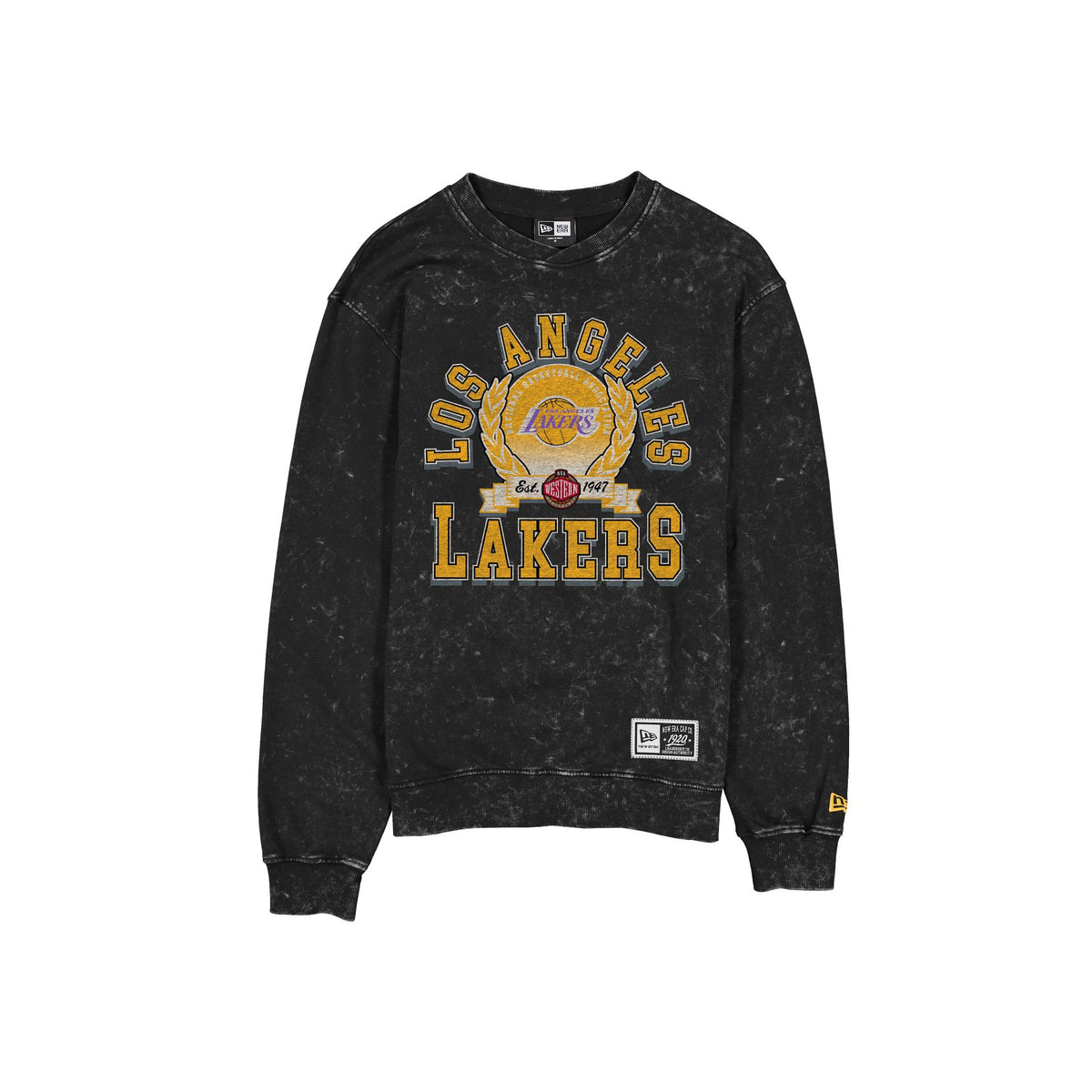 Los Angeles Lakers Throwback Laurel Crewneck