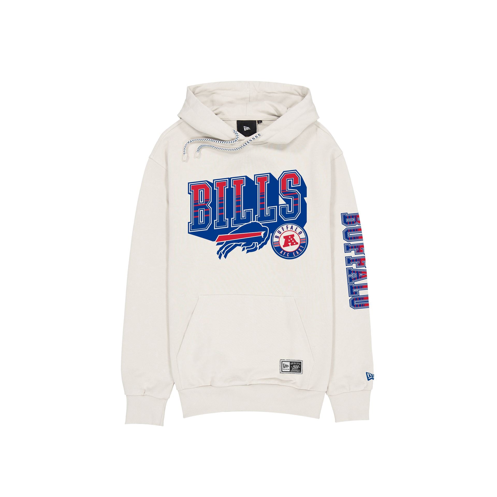 Buffalo Bills Throwback Chrome White Hoodie