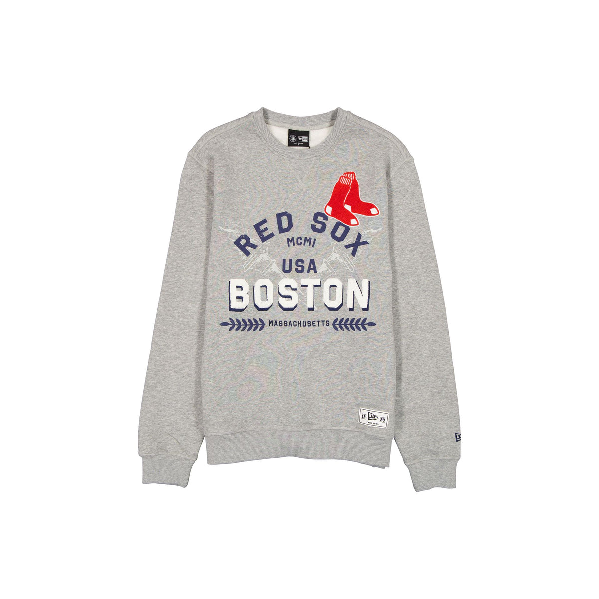 Boston Red Sox Laurel Heather Gray Crewneck