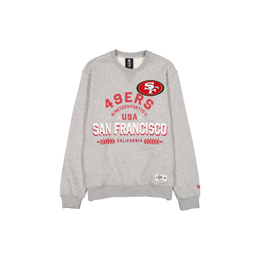 San Francisco 49ers Laurel Heather Gray Crewneck