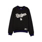 Los Angeles Dodgers Throwback Boucle Black Crewneck