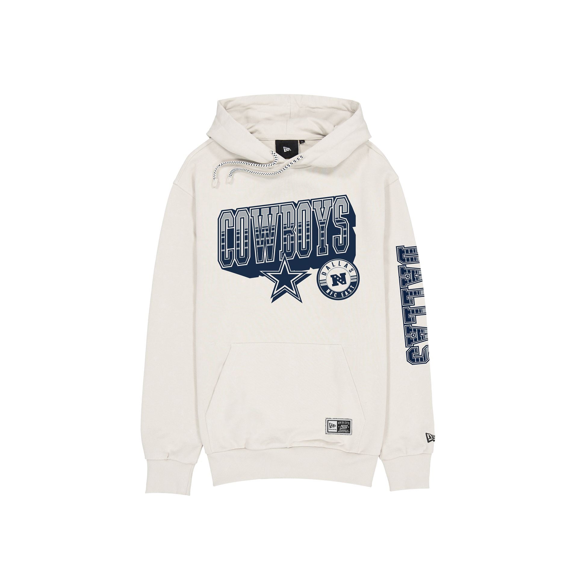 Dallas Cowboys Throwback Chrome White Hoodie