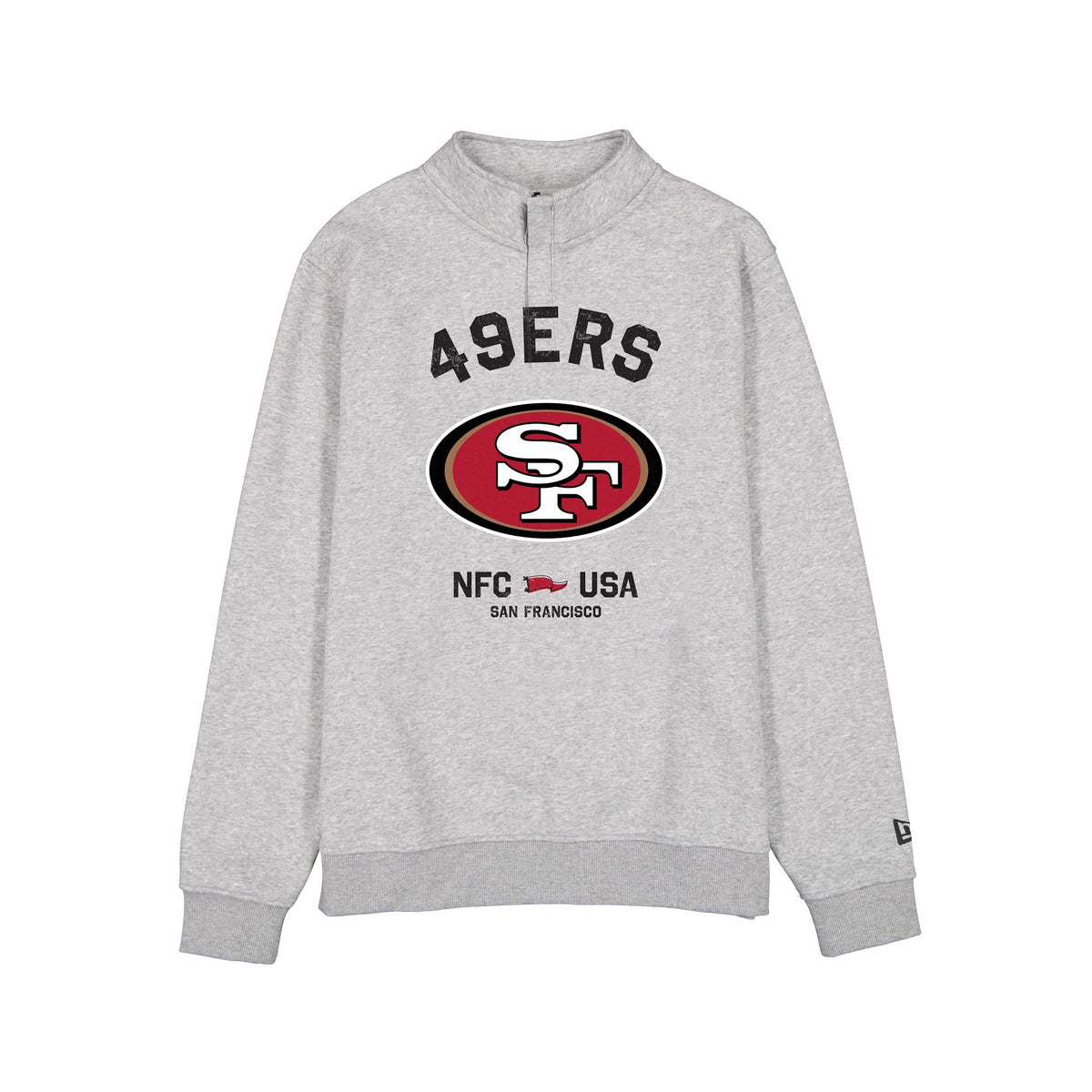 San Francisco 49ers Heather Gray Quarter Zip
