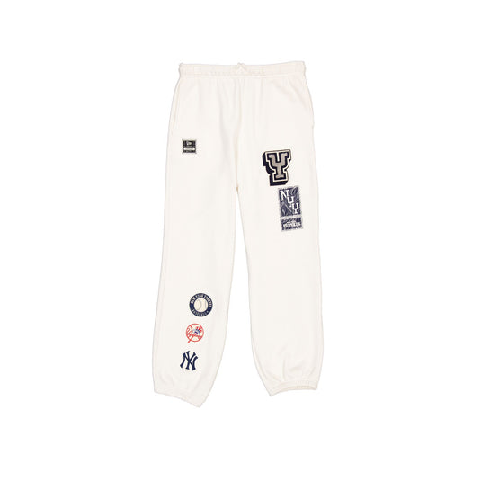 New York Yankees Women's Chrome White Varsity Sweatpants