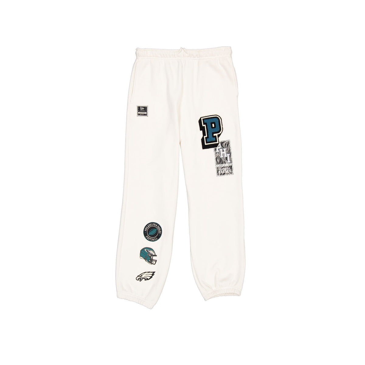 Philadelphia Eagles Women's Chrome White Varsity Sweatpants